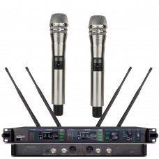 AD4D-II KSM8 Silver Hand Digital Wireless Microphone System 2 Channel K8